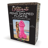 Glitterati - Penis Pool Float - Pink Pool Float - 180 cm Length - Mr and Mrs D's